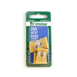 FUSIBLE BLADE LITTLE FUSE TIPO ATO 25 AMP