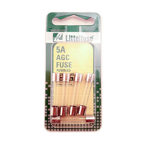 FUSIBLE DE VIDRIO LITTLE FUSE AGC 5 AMP