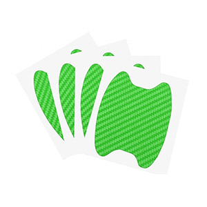 STICKER PROTECTOR ANTI RAYONES FC MANILLA DEL AUTO 4 PCS VERDE