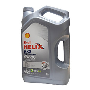 ACEITE DE MOTOR SHELL HX8 PRO 0W20 FULL SINTETICO AG 4 LTS