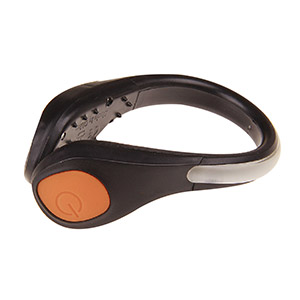 LUZ LED DE SEGURIDAD FC PARA CICLISMO Y SENDERISMO CON CLIP PARA ZAPATOS NARANJA SET
